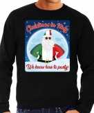 Foute italie kersttrui christmas in italy zwart voor heren