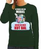 Kut kerstbal sweater foute kersttrui ik vroeg om een mobiel krijg ik deze kut bal groen voor dames